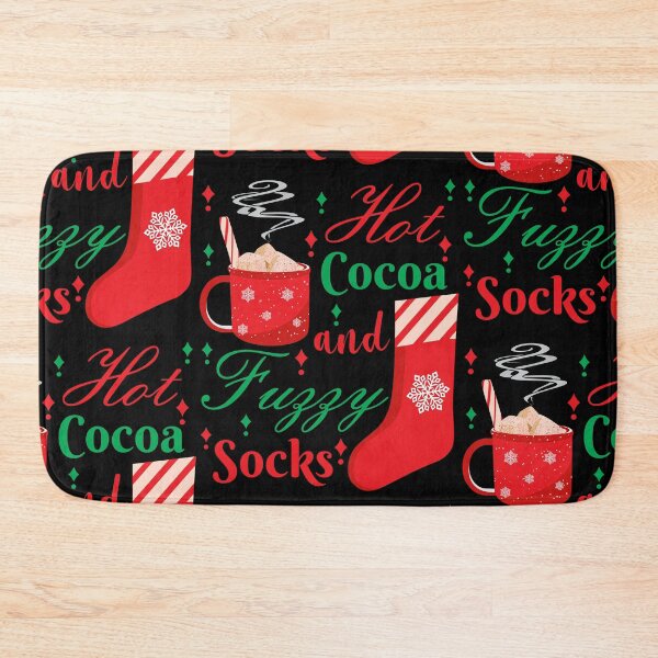 Item preview, Hot cocoa and fuzzy socks - winter sticker design designed and sold by bluehatgraphics.