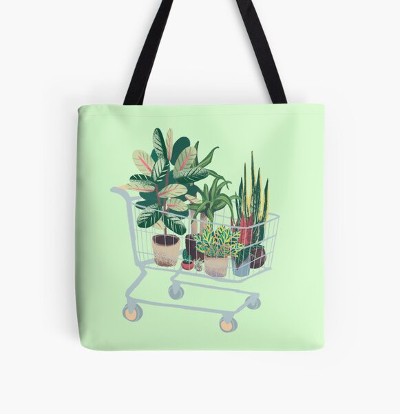 Pflanzenfreunde Allover-Print Tote Bag