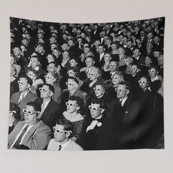 Item preview, Movie Audience Wearing 3d Glasses designed and sold by jacobjcc.