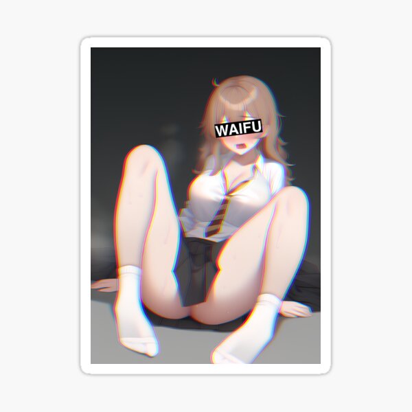 Anime Sad Meme Hentai Looking Up Give Up Based Sticker for Sale by Thickey  Forrest