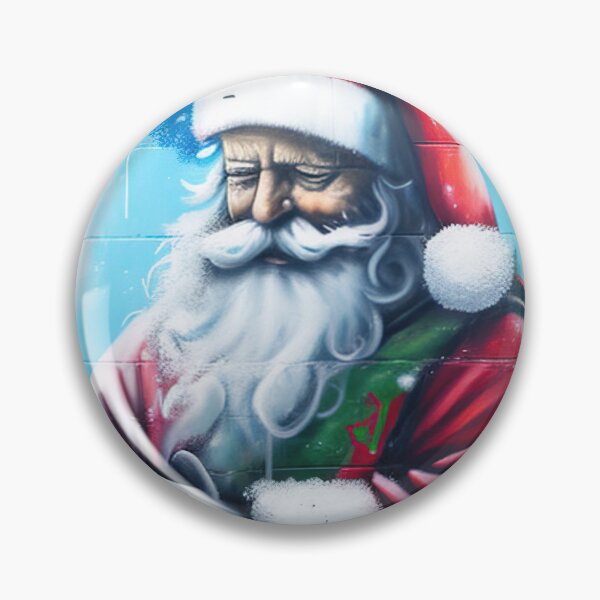 Item preview, Santa graffiti wall art designed and sold by XmasPatterns.