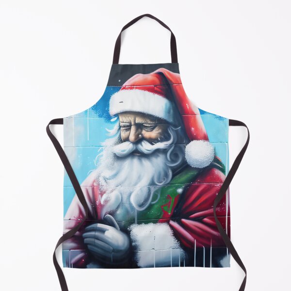 Item preview, Santa graffiti wall art designed and sold by XmasPatterns.