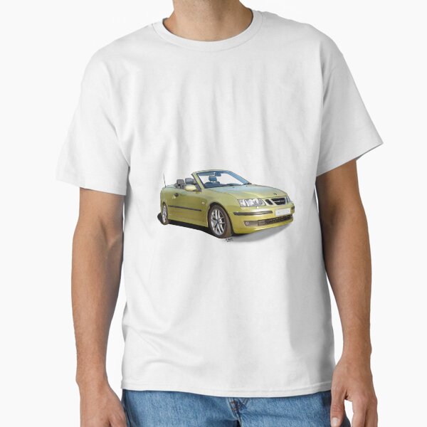 Item preview, saab 9-3 convertible lime yellow green designed and sold by Theoldgirl900.