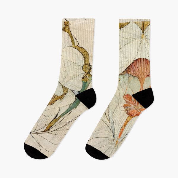 Item preview, art nouveau style floral illustration designed and sold by B-outfiters.