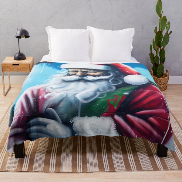 Item preview, Santa graffiti wall art designed and sold by XmasPatterns.