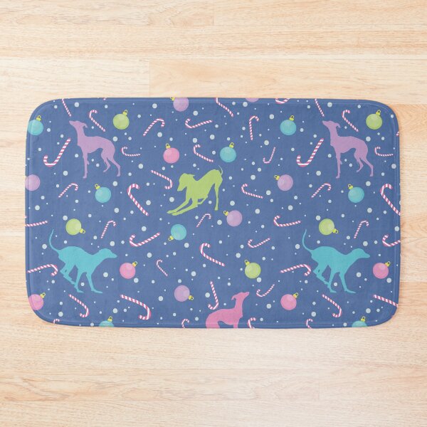 Item preview, Italian Greyhound Silhouettes Cute Christmas Pattern designed and sold by edrawings38.