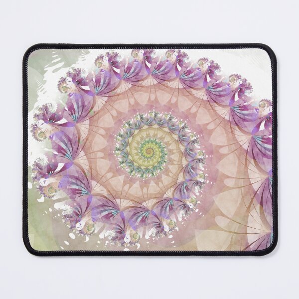 Item preview, Watercolor Fibonacci Spiral designed and sold by Kelly Dietrich Mandala & Fractal Art.