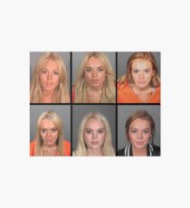 LINDSAY LOHAN MUGSHOTS Art Board
