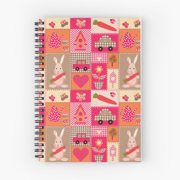 Item preview, Scrapbook patchwork pattern with bunny and sewn items for Kids designed and sold by deepakrode7.