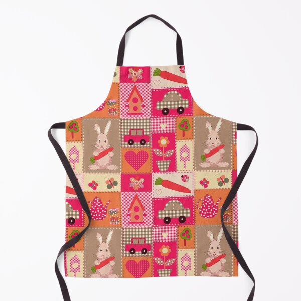 Item preview, Scrapbook patchwork pattern with bunny and sewn items for Kids designed and sold by deepakrode7.