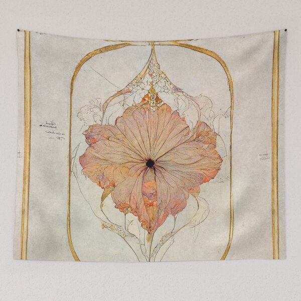 Item preview, art nouveau style floral illustration designed and sold by B-outfiters.