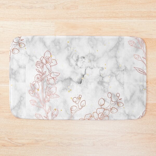 Item preview, Grey Marble w/Rose Gold Flowers designed and sold by MindedInc.