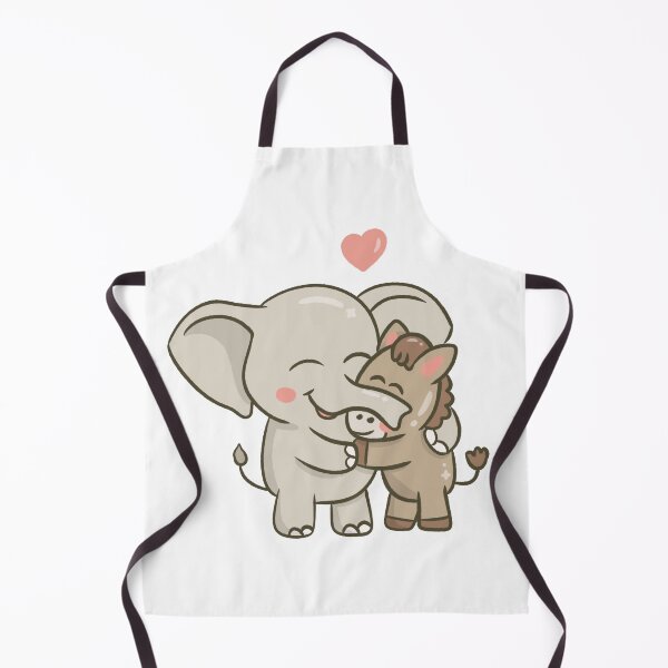 Item preview, Elephant and Donkey Hugging designed and sold by sunburstdesigns.