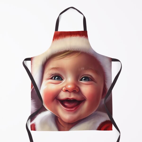 Item preview, Cute smiling santa baby with an adorable smile designed and sold by XmasPatterns.