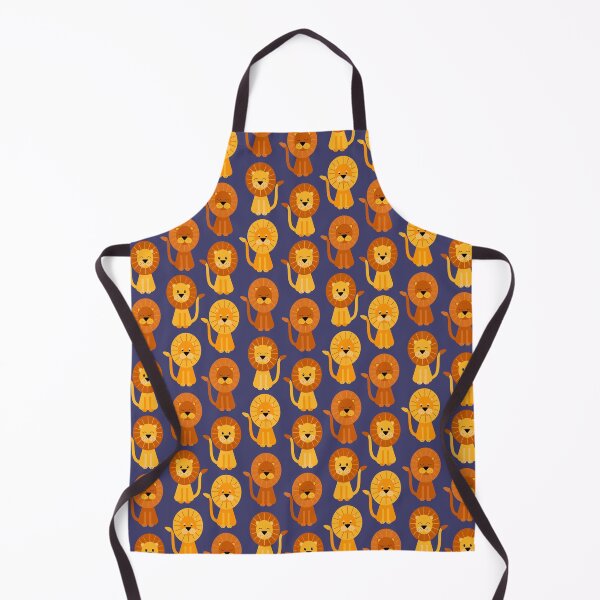 Item preview, Lions - blue background designed and sold by Shiny Happy World.
