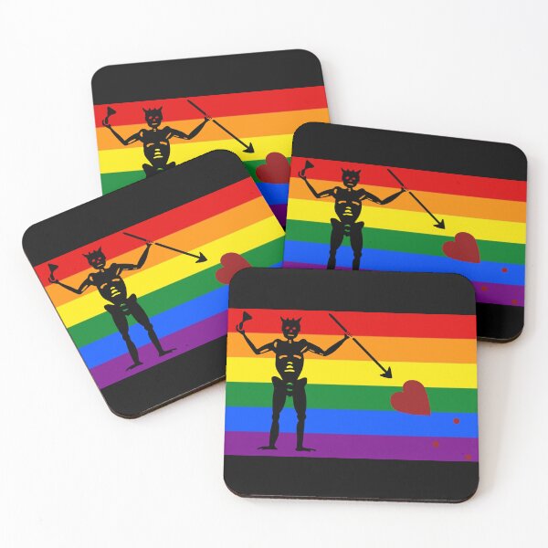 Item preview, pirate pride flag rainbow blackbeard designed and sold by Theoldgirl900.