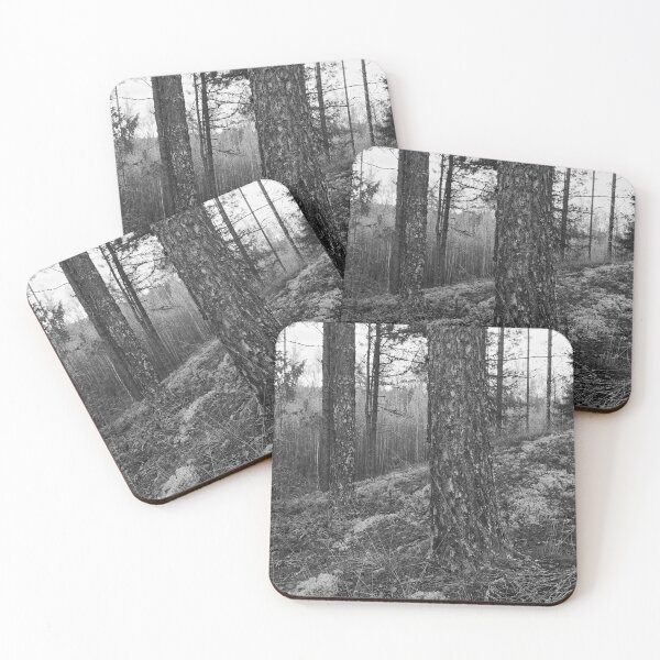 Item preview, The north side. Pine forest bw designed and sold by Jouko Lehto Photography.
