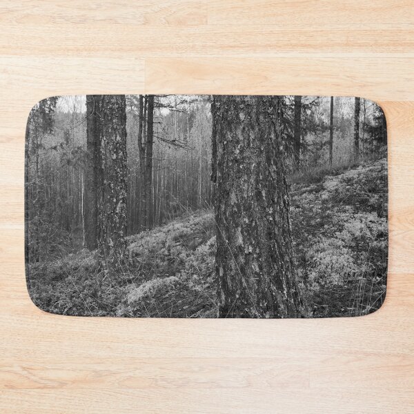 Item preview, The north side. Pine forest bw designed and sold by Jouko Lehto Photography.