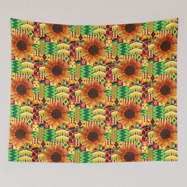 Item preview, Kente In Sunflower designed and sold by lifeinspired4u.