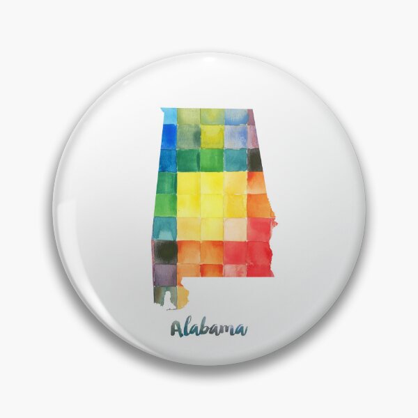 Item preview, Alabama Watercolor Map Painting designed and sold by InkistPrints.