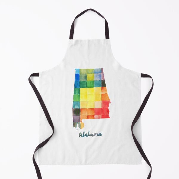 Item preview, Alabama Watercolor Map Painting designed and sold by InkistPrints.