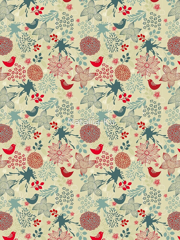 Cute Doodle Pattern by Nataliia-Ku