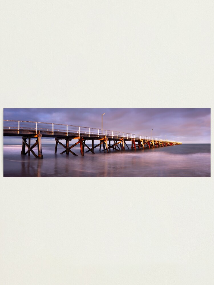 Thumbnail 2 of 3, Photographic Print, Semaphore Beach Pier, Adelaide, South Australia designed and sold by Chockstone.