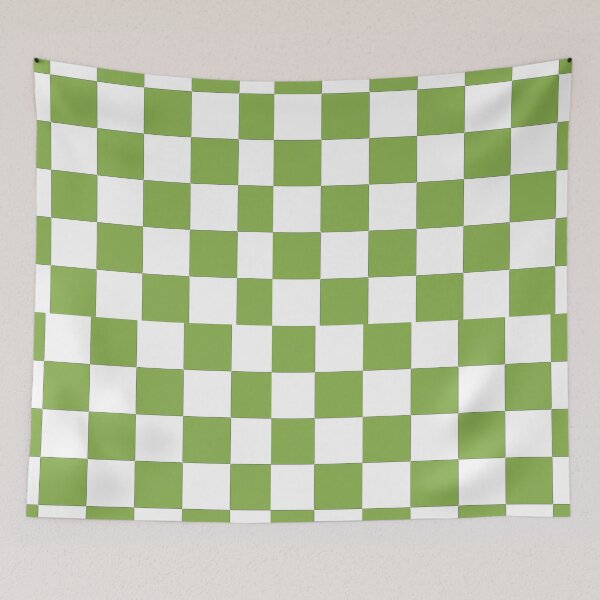 Item preview, PANTONE COLOUR OF THE YEAR 2017|GREENERY|CHECKERBOARD designed and sold by ozcushionstoo.