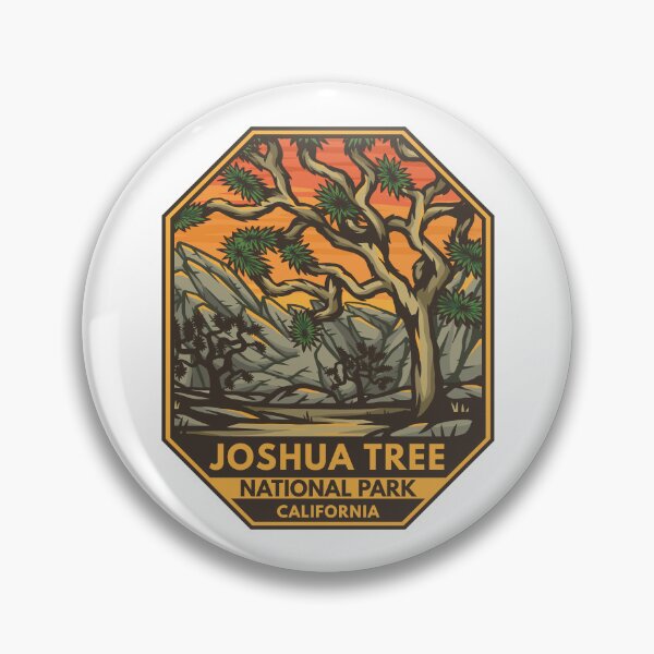 Item preview, Joshua Tree National Park Sunset Retro Emblem designed and sold by KrisSidDesigns.