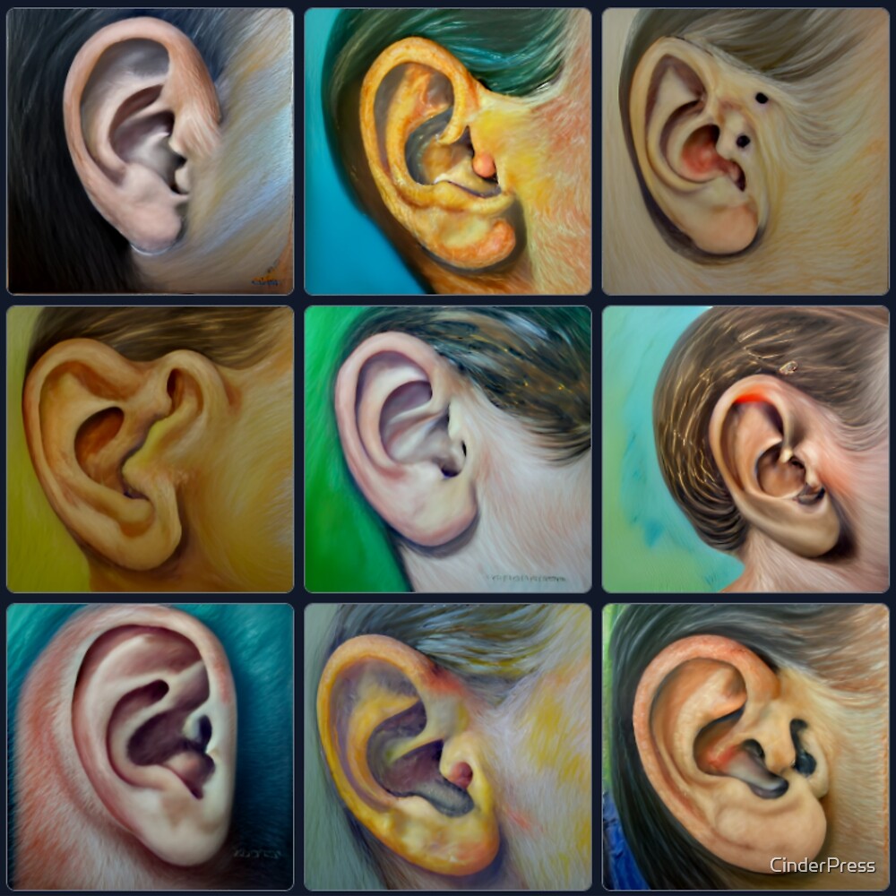 "Microtia / Ears art" by CinderPress Redbubble