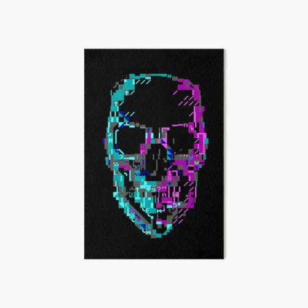 Cyberpunk ASCII Glitch Skull
