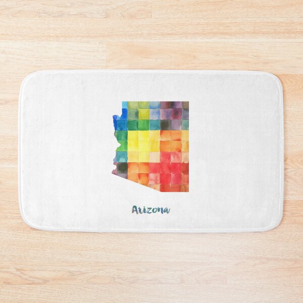Item preview, Arizona Watercolor Map Painting designed and sold by InkistPrints.