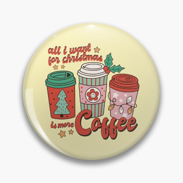 Artikelvorschau, Alles, was ich mir zu Weihnachten wünsche, sind mehr Kaffee-Retro-Weihnachts-Vintage-Designs entworfen und verkauft von ArtfulGiftShop.
