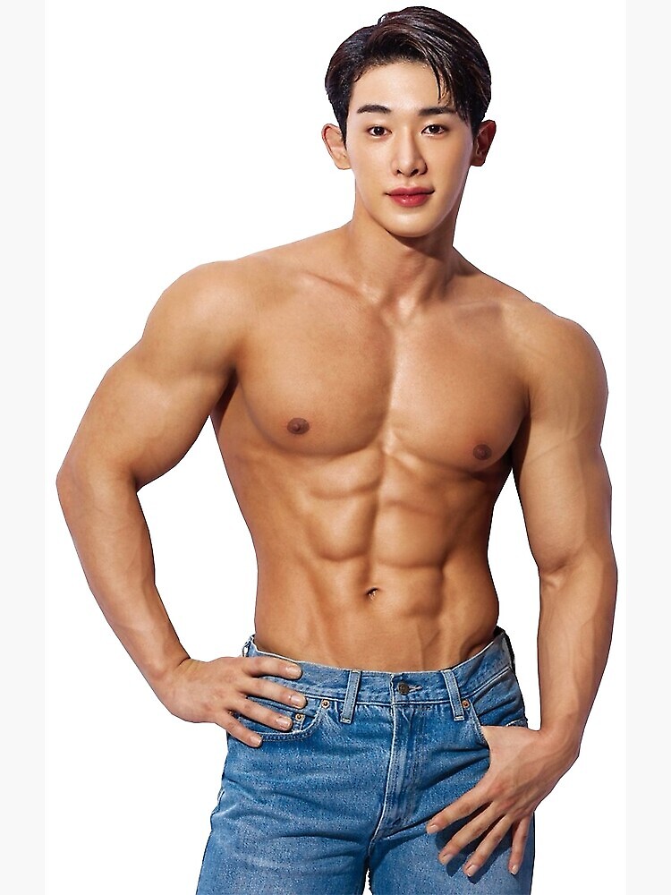 "wonho men's health abs shirtless funny monstax kpop pin badge sticker