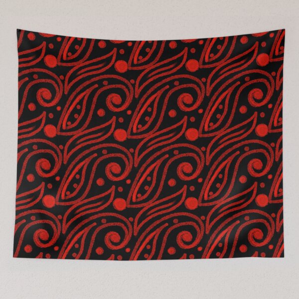 Item preview, Red and Black Glossy Pattern designed and sold by patternologyy.