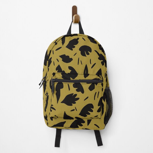 Item preview, Fall Leaves 1, Geometric Design, Mustard Yellow and Black. designed and sold by I-Desire.