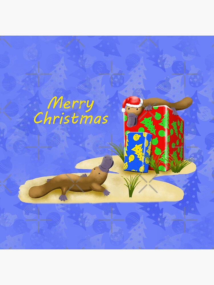 Platypus and Christmas Gifts by JumpingKangaroo