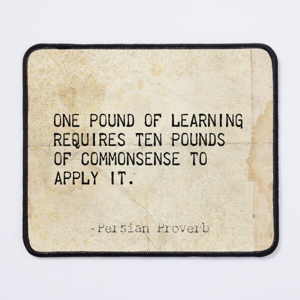 Item preview, Persian proverb ONE POUND designed and sold by Ariana Mila -  Awesome quotes.