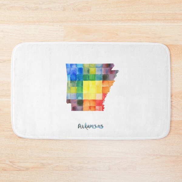 Item preview, Arkansas Watercolor Map Painting designed and sold by InkistPrints.