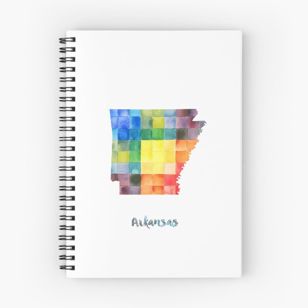 Item preview, Arkansas Watercolor Map Painting designed and sold by InkistPrints.
