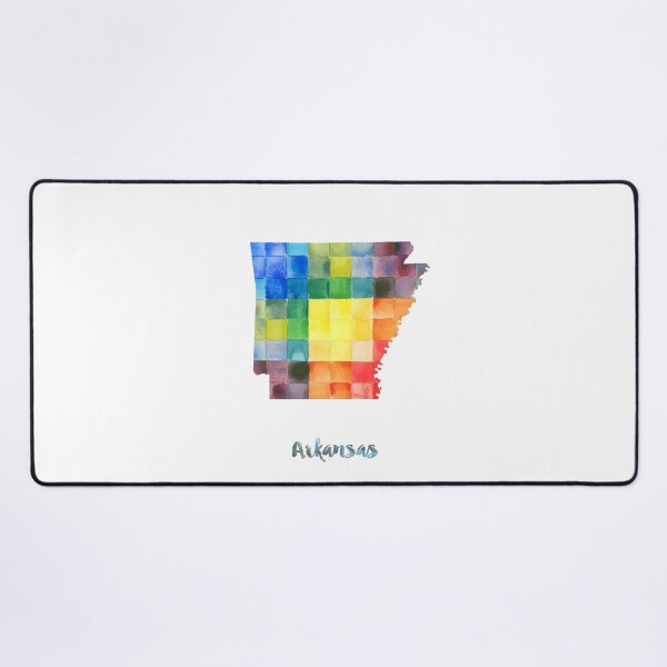 Item preview, Arkansas Watercolor Map Painting designed and sold by InkistPrints.