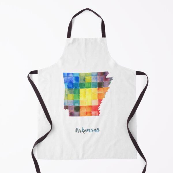 Item preview, Arkansas Watercolor Map Painting designed and sold by InkistPrints.