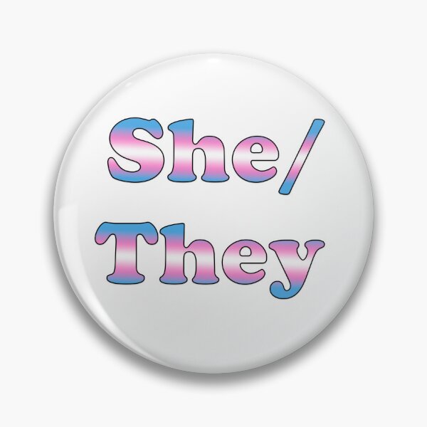Item preview, She/ They Gender Pronoun Pride! designed and sold by happynaturalist.