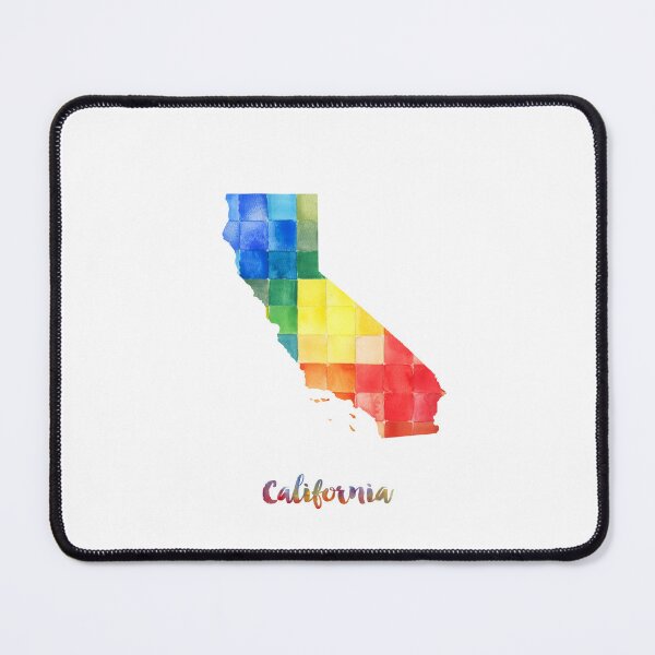 Item preview, California Watercolor Map Painting designed and sold by InkistPrints.