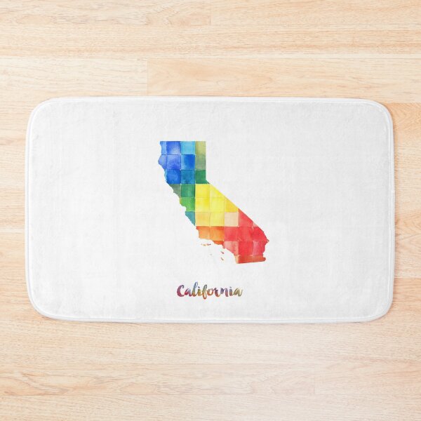 Item preview, California Watercolor Map Painting designed and sold by InkistPrints.