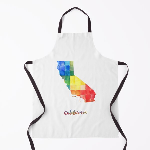 Item preview, California Watercolor Map Painting designed and sold by InkistPrints.
