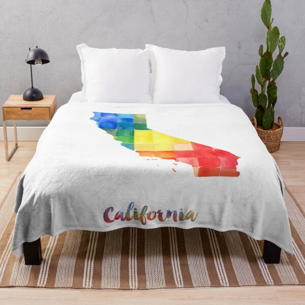 Item preview, California Watercolor Map Painting designed and sold by InkistPrints.