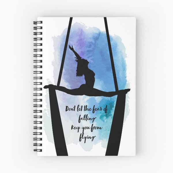 Item preview, Aerial Silks 'Fear of Falling' Quote Blue Lagoon  designed and sold by PoleLife.