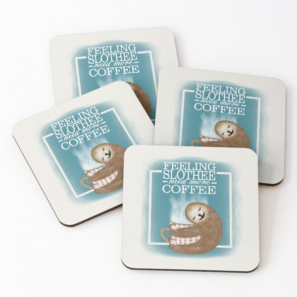 Item preview, Feeling slothee need more coffee designed and sold by PerlaDesignArt.
