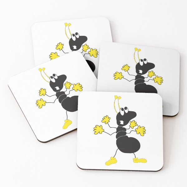 Aperçu de l'œuvre fourmi noire et jaune créée et vendue par Igmir.